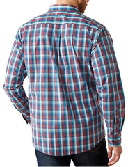 Ariat Mens Pro Series Smith Long Sleeve Shirt - Navy [Siz:S]