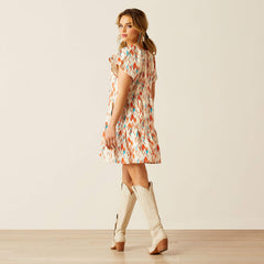 Ariat Womens Delilah Dress - Painted Watercolour [Siz:S]