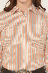 Ariat Womens Wrinkle Resistant Kirby Long Sleeve Shirt - Malia Stripe [Siz:S]