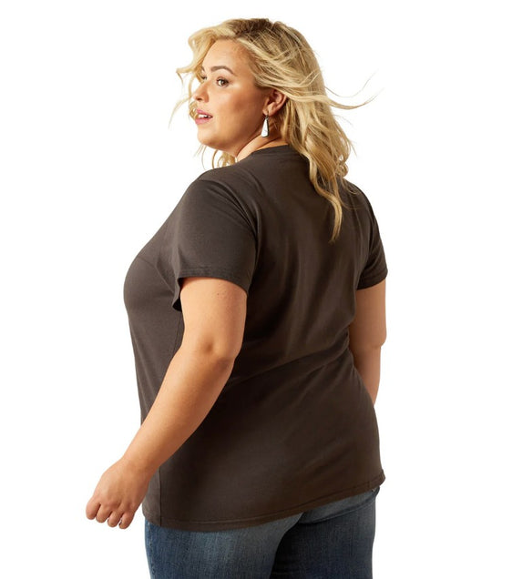 Ariat Womens Southwest Classic Short Sleeve Tee - Vintage Black [Siz:S]