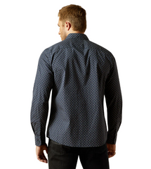 Ariat Mens Mylo Modern Fit Shirt - Navy [Siz:S]