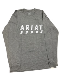 Ariat Mens Rebar L/S Tee - Charcoal Heather [Siz:M]