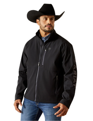 Ariat Men's Logo Softshell Jacket - Phantom/Grey Southwest [Siz:S]