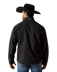 Ariat Men's Logo Softshell Jacket - Phantom/Grey Southwest [Siz:S]