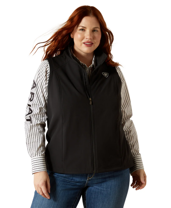 Ariat Women's Ariat Logo Softshell Vest - Black [Siz:S]