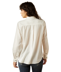 Ariat Womens Billie Jean Shirt - Cloud Dancer Dobby [Siz:S]