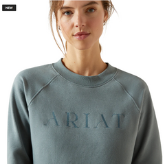 Ariat Womens Martine Sweatshirt - Steel Sage [Siz:S]
