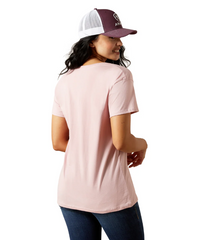 Ariat Women's Spur Script T-Shirt - Dusty Pink [Siz:XS]