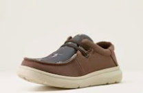 Ariat Youth Hilo [Col:Chocolate/Steer Heads Siz:12]