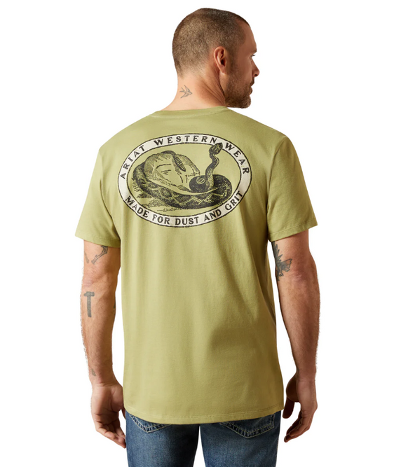 Ariat Men's Rattler Warning T-Shirt - Tent Green [Siz:S]