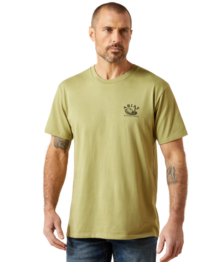 Ariat Men's Rattler Warning T-Shirt - Tent Green [Siz:S]