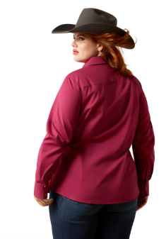 Ariat Womens WR Kirby L/S Shirt - Beaujolais [Siz:XS]