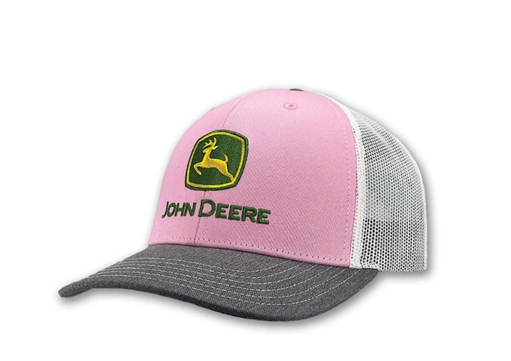John Deere Womens Trademark Cap - Pink/Grey/White