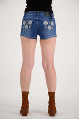 Outback Wildchild Stella Bling Shorty Shorts - Denim OBW23-4016