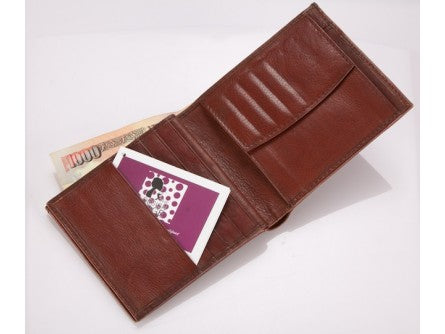 Design Edge Mens Cow Leather Wallet - 69825