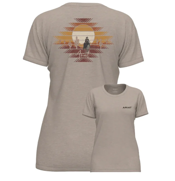 Ariat Womens Durango Desert T-Shirt - Oatmeal Heather