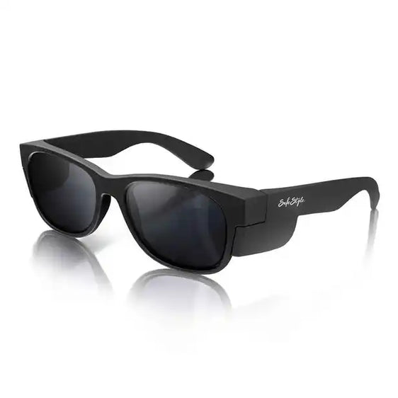 SafeStyle Classic Matte Black Frame Polarised UV400 Lens Safety Glasses