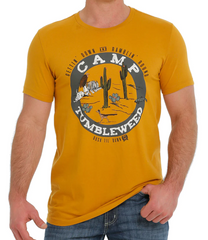 Cinch Mens Tumbleweed Tee - Gold