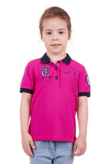 Thomas Cook Girls Sunny Short Sleeve Polo - Berry