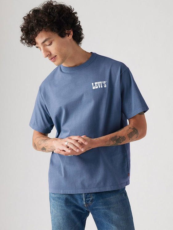 Levi Mens Vintage Fit Graphic T-Shirt - Archival Mountaineer Vintage Indigo