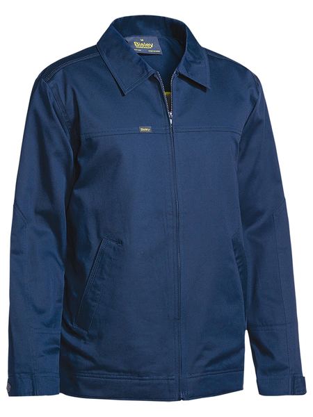 Bisley Drill Jacket with Liquid Repellent Finish - Navy