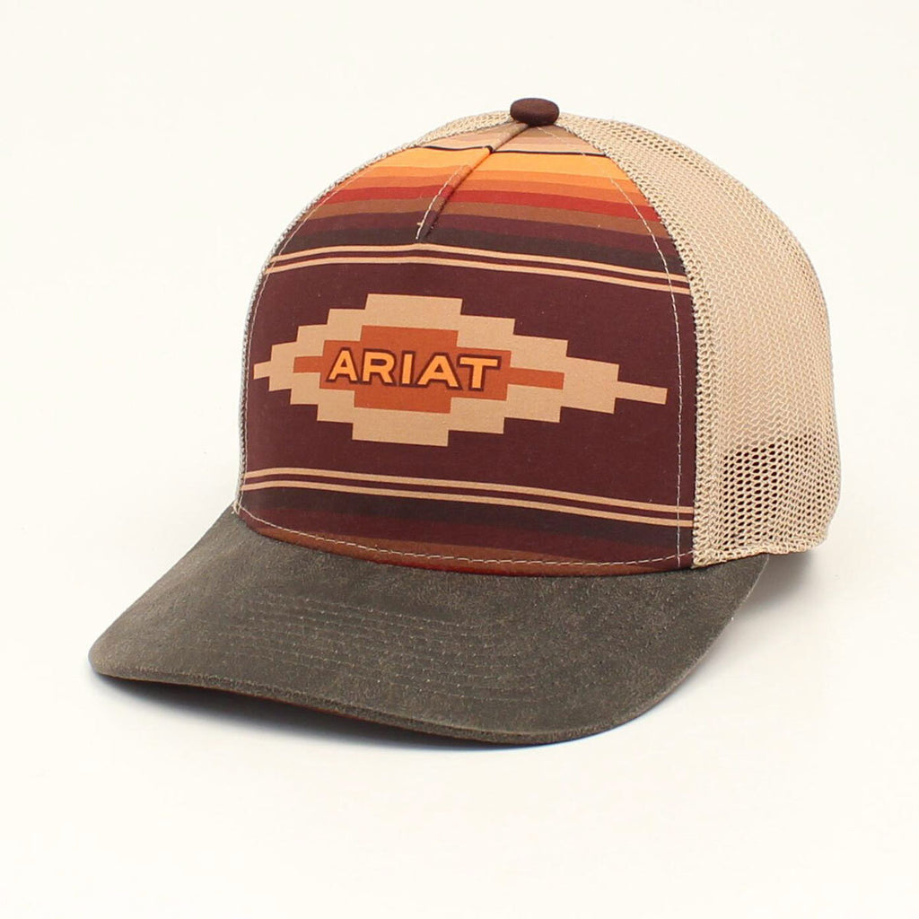 Ariat Womens A Fit Cap - Aztec Logo/Tan