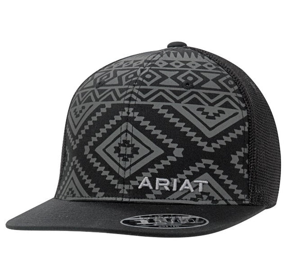 Ariat Mens B Fit Cap Aztec - Black/Grey
