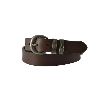 Thomas Cook Narrow Silver Twin Keeper Belt - Rich Tan