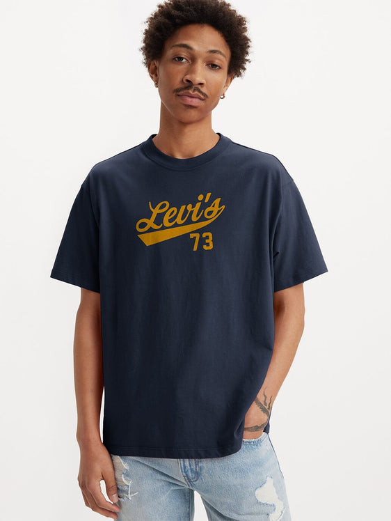 Levi Mens Graphic Vintage Fit T-Shirt - Dress Blues