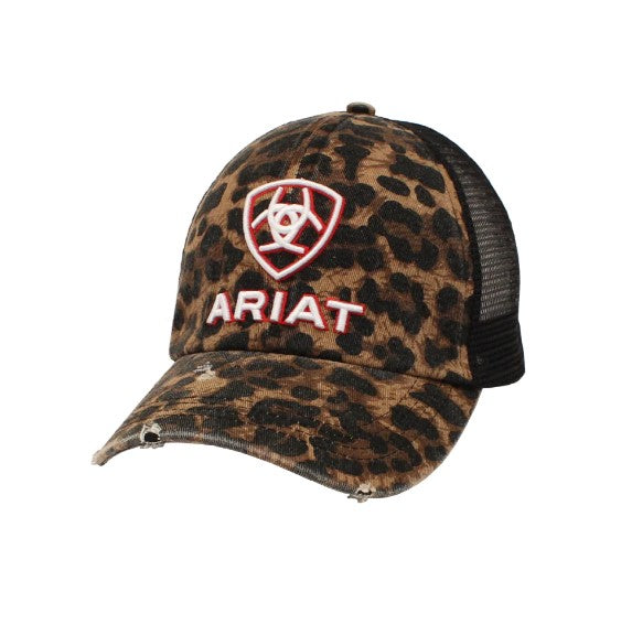 Ariat Womens Ponyflo Cap - Leopard Print/Black