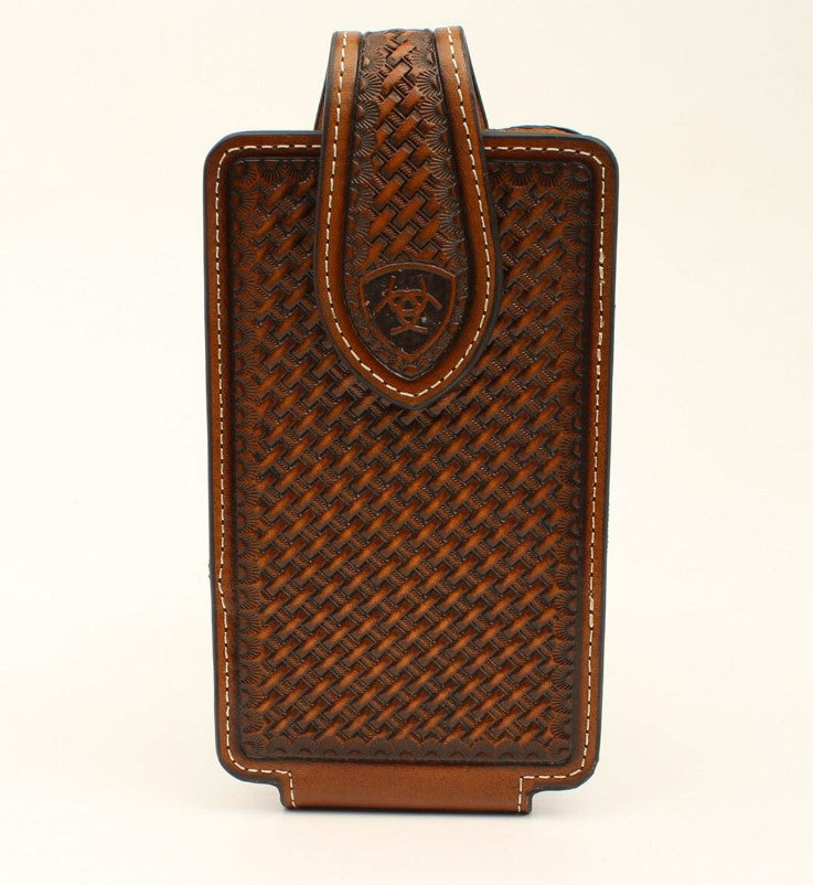 Ariat Mobile Phone Case Basketweave Large - Brown