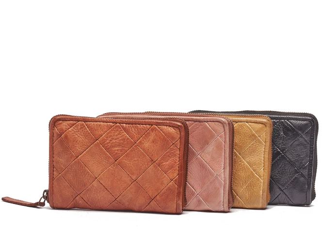 Ingrid Squares Ladies Wallet [Col:Black]