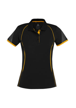 Ladies Razor Polo [Col:Black/White Siz:10]