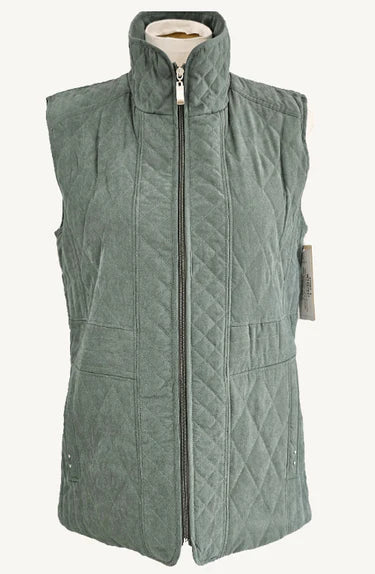 Corfu Womens Twill Poly Nylon Vest W2467637 - Spruce [Siz:10]