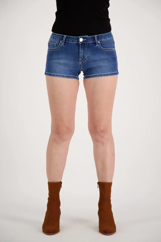 Outback Wildchild Stella Bling Shorty Shorts - Denim OBW23-4016 [Siz:8]