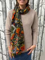 Corfu 100% Polyester Scarf W238SCARF [Col:Stripes]