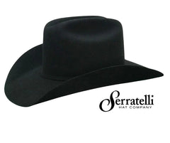 Serratelli 6X Black S3 (4 1/4 Brim) [Col:Black Siz:57 7 1/8]