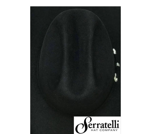 Serratelli 6X Black S3 (4 1/4 Brim) [Col:Black Siz:58 7 1/4]