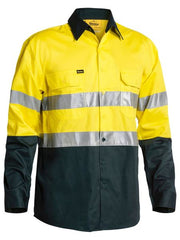 Taped Hi Vis Cool Lightweight Shirt BS6896 [Col:Yellow/Bottle Siz:S]