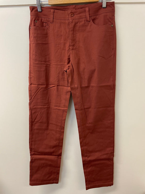 S2312074 Corfu Womens Super Soft Chino 5oz 7/8th Length Pants - Havana Tan [Siz:10]