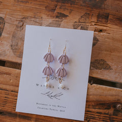 Wattle & Co Earrings Asst [Col:Soft Lilac Long]