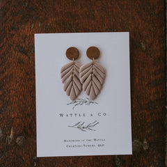 Wattle & Co Earrings Asst [Col:Botanical Drop Soft Taup]