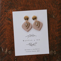 Wattle & Co Earrings Asst [Col:Elegant Drop Soft Taupe]