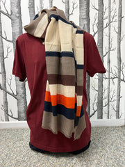 Corfu 100% Polyester Scarf W238SCARF [Col:Caramel Swirl]