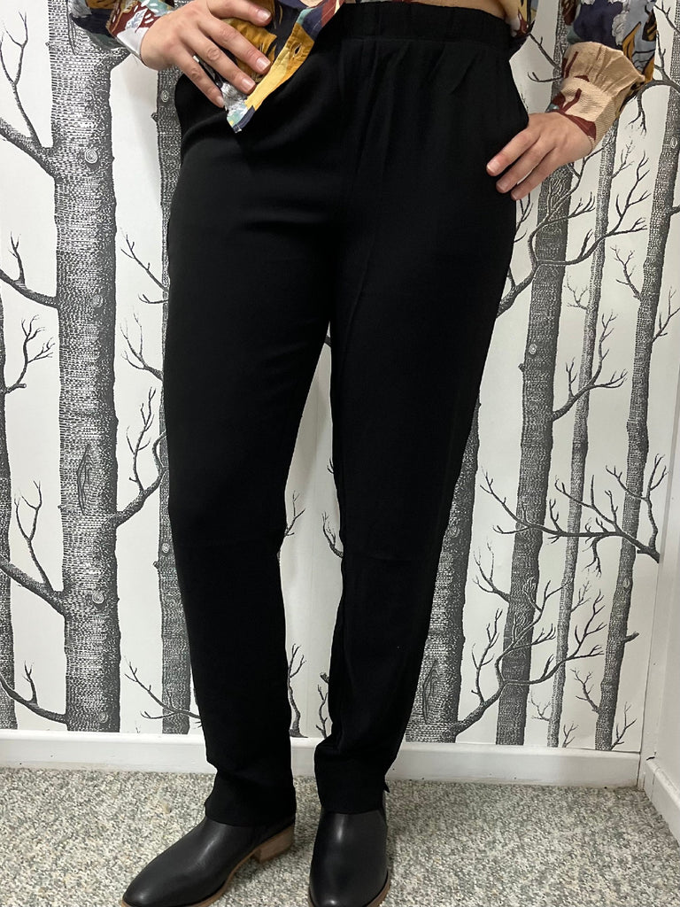 Corfu Womens Stretch Soft Pants - Black W2372081 S2282081 [Siz:8]
