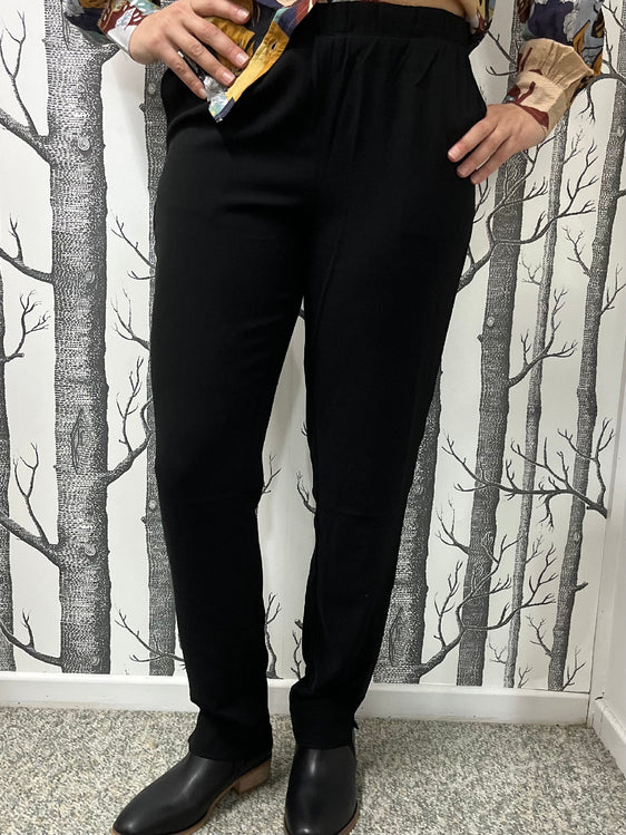 Corfu Womens Stretch Soft Pants - Black W2372081 S2282081 [Siz:8]