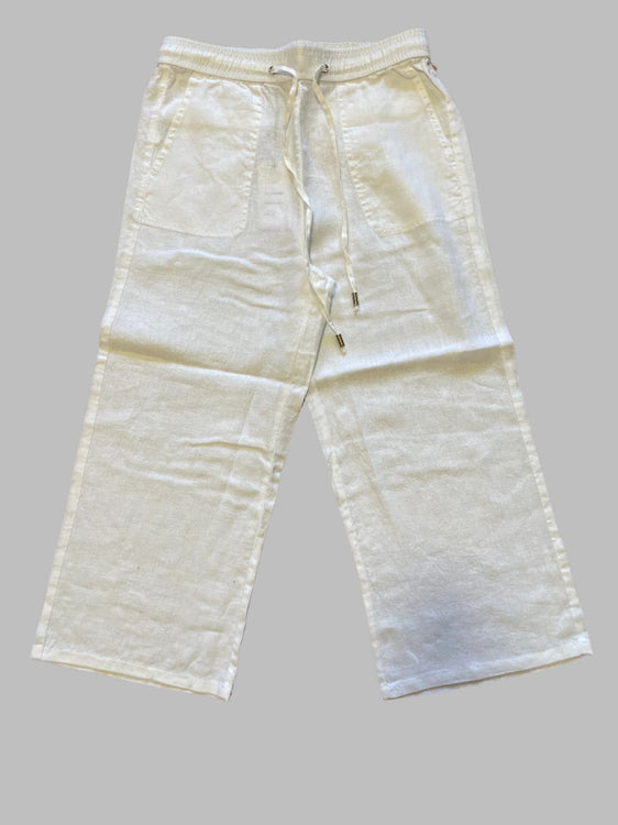 Corfu Womens Summer Linen Pants - White S2443081 [Siz:8]