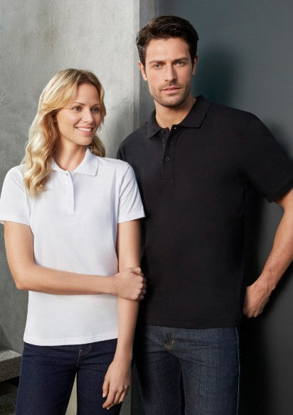 Biz Collection Mens Ice Short Sleeve Polo [Col:Black Siz:M]