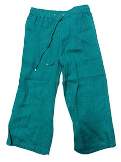 Corfu Womens Washer Linen Pants - Jade [Siz:8]