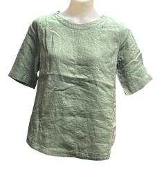 Corfu Womens Linen Top - Agave [Siz:8]